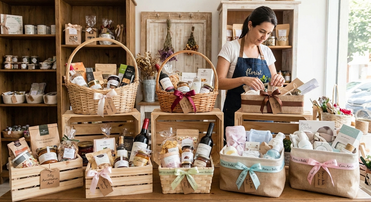 cestas personalizadas para presente